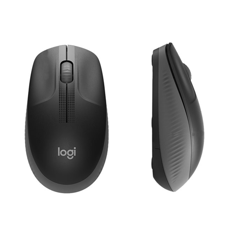 Logitech Full size Mouse M190 	Wireless, Charcoal, USB