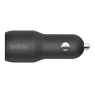 Belkin | Dual USB-A Car Charger 24W + USB-A to Lightning Cable | BOOST CHARGE