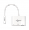 Goobay | USB-C to HDMI/USB-C/USB-A 3.0 Multiport Adapter | White