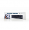 Gembird Multimedia Keyboard KB-UM-107	 Wired, US, Black