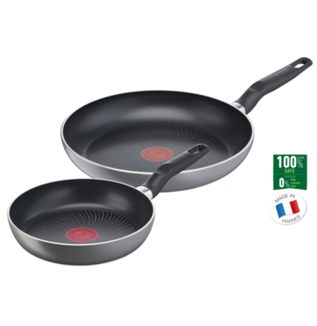 TEFAL C2739053 Super Start Set of 2 Frying, Diameter 20 / 26 cm, Suitable for induction hob