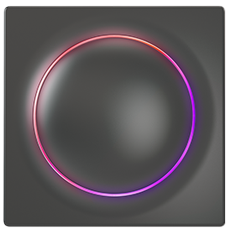 FIBARO Walli Switch, Black, Z-Wave EU