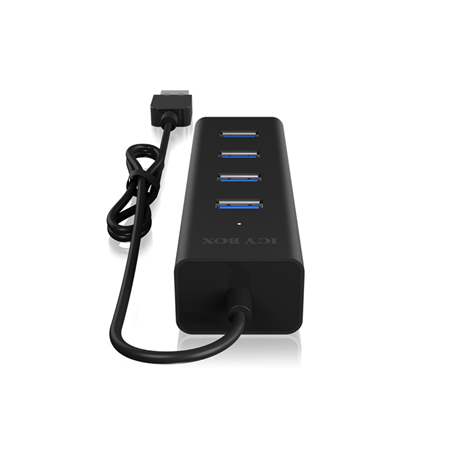 Raidsonic 4 port USB 3.0 hub IB-HUB1409-U3 Black