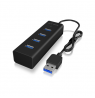 Raidsonic 4 port USB 3.0 hub IB-HUB1409-U3 Black
