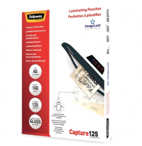 Fellowes | Laminating Pouch PREMIUM | A4 | Glossy | Thickness: 125 micron, Qty Per Pack: 100 pcs