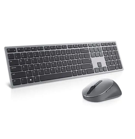 Dell Premier Multi-Device Keyboard and Mouse   KM7321W Wireless, Batteries included, US, Titan grey