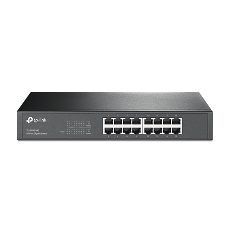 TP-LINK Switch 	TL-SG1016D Unmanaged, Desktop/Rackmountable, 10/100 Mbps (RJ-45) ports quantity 16