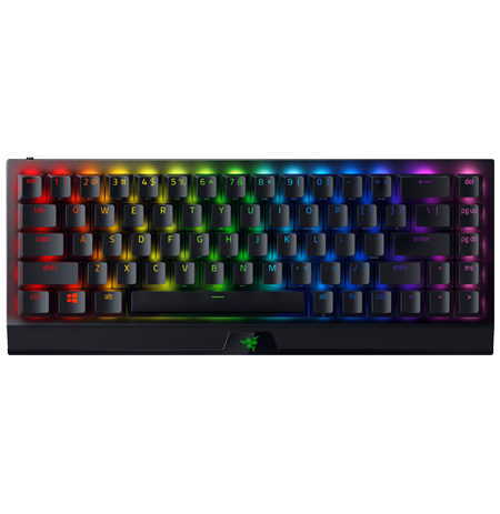 Razer Mechanical Gaming Keyboard BlackWidow V3 Mini HyperSpeed  RGB LED light, US, Wireless, Black,  Green Switch