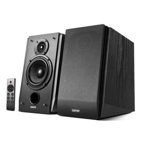 Edifier Subwoofer Supported Bookshelf Speakers R1855DB  Matte black, Bluetooth, Wireless connection