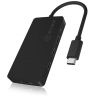 Raidsonic 4-port hub with USB Type-C interface and PD port  IB-HUB1429-CPD Black