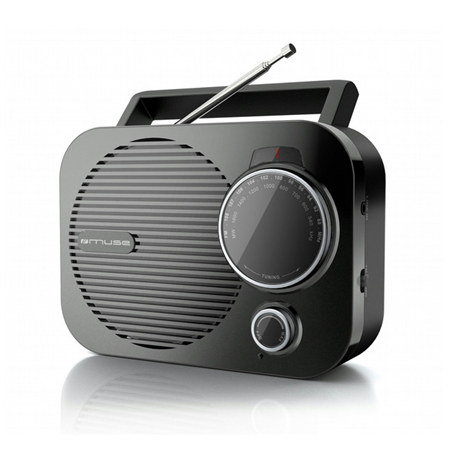 Muse M-050 R Portable radio, AUX in, Black