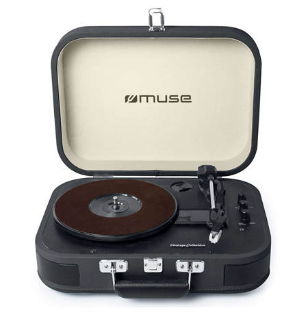 Muse Turntable Stereo System MT-201 DG USB port, AUX in, 2x5 W, Black/Cream