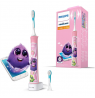 Philips Electric toothbrush HX6352/42 Rechargeable, For kids, Number of teeth brushing modes 2, Sonic technology, Pink