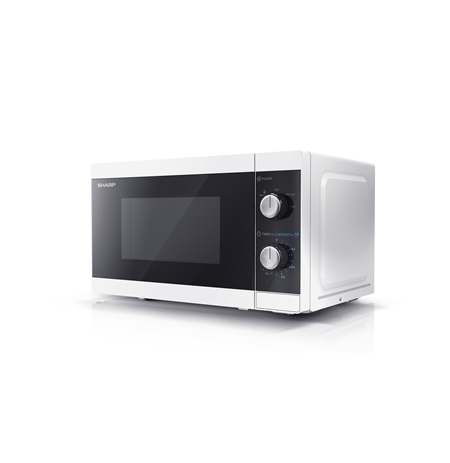 Sharp Microwave Oven YC-MS01E-W Free standing, 800 W, White