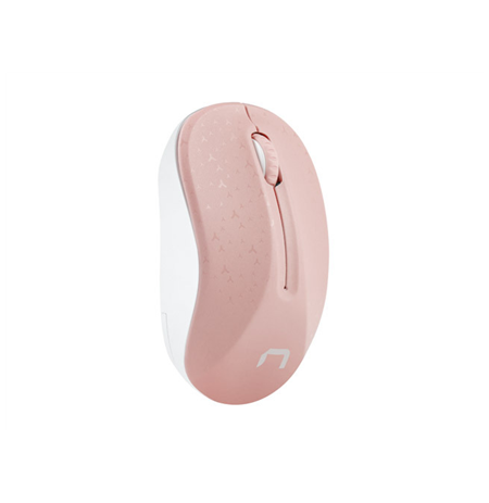 Natec Mouse, Toucan, Wireless, 1600 DPI, Optical, Pink-White
