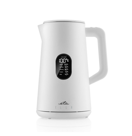 ETA Kettle Elsa ETA559790010 Electric, 1800 W, 1.5 L, Stainless steel, 360° rotational base, White