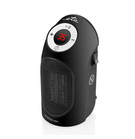 ETA Heater ETA162390000 Fogos mini Fan heater, 400 W, Suitable for rooms up to 8 m², Black