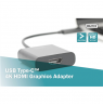 Digitus USB Type-C to HDMI Adapter DA-70852 0.15 m, Black, USB Type-C