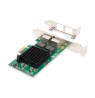 Digitus Gigabit Ethernet PCI Express Card, 2-port 32-bit, low profile bracket, Intel chipset DN-10132