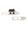 Digitus Gigabit Ethernet PCI Express Card, 2-port 32-bit, low profile bracket, Intel chipset DN-10132