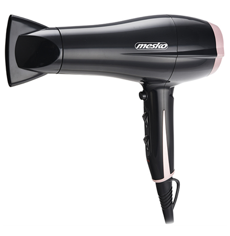 Mesko Hair Dryer MS 2249 2000 W, Number of temperature settings 3, Black/Pink