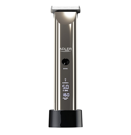 Adler Hair Clipper AD 2834 Cordless or corded, Number of length steps 4, Silver/Black