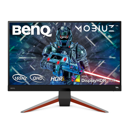 Benq Monitor EX2710Q 27 ", IPS, QHD, 2560 x 1440, 16:9, 1 ms, 400 cd/m², Dark grey, HDMI ports quantity 2, 144 Hz