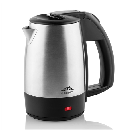 ETA Kettle ETA618890010 Holiday Electric, 1000 W, 0.5 L, Stainless steel, Black/Stainless steel