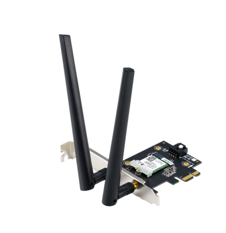 Asus AX1800 Dual-Band Bluetooth 5.2 PCIe Wi-Fi Adapter PCE-AX1800 802.11ax