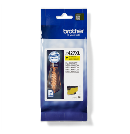 Brother LC427XLY Ink Cartridge, Yellow