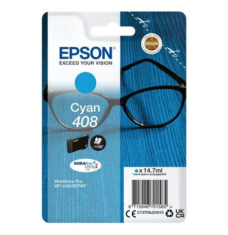 Epson DURABrite Ultra 408L Ink cartrige, Cyan