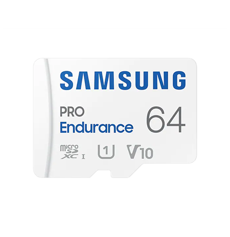 Samsung PRO Endurance MB-MJ64KA/EU 64 GB, MicroSD Memory Card, Flash memory class U1, V10, Class 10, SD adapter