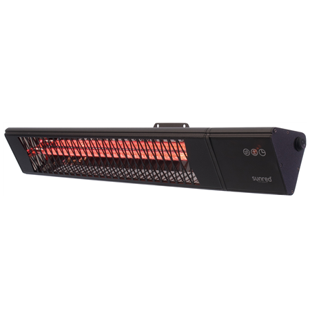 SUNRED Heater PRO25W-SMART, Triangle Dark Smart Wall Infrared, 2500 W, Black