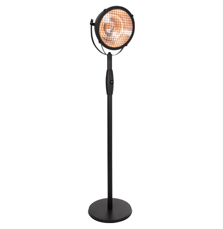 SUNRED Heater RSS19, Indus Bright Standing Infrared, 2100 W, Black