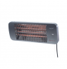SUNRED Heater LUG-2000W, Lugo Quartz Wall  Infrared, 2000 W, Grey