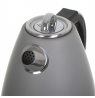 Adler Kettle AD 1343g Electric, 2200 W, 1.5 L, Stainless steel, 360° rotational base, Grey