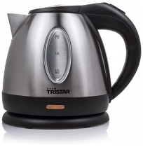 Tristar | Jug Kettle | WK-1323 | Standard | 1500 W | 1.2 L | Stainless steel | 360° rotational base | Silver
