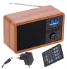 Adler Radio DAB+ Bluetooth AD 1184	 Display LCD, Black/Brown, Alarm function