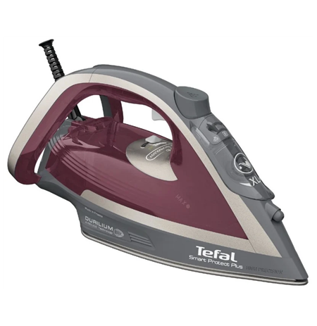 TEFAL FV6870E0 Steam Iron, 2800 W, Water tank capacity 270 ml, Continuous steam 40 g/min, Red/Grey