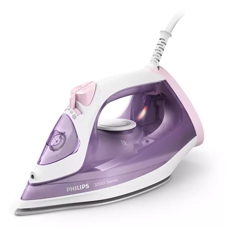 Philips DST3010/30 3000 Series  Steam Iron, 2000 W, Water tank capacity 300 ml, Continuous steam 30 g/min, Purple/White
