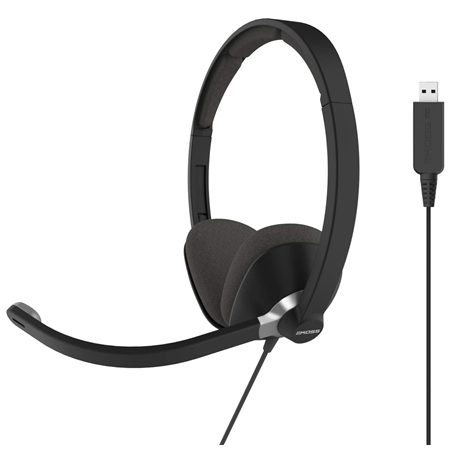 Koss USB Communication Headsets CS300 On-Ear, Microphone, Noice canceling, USB, Black