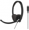 Koss | USB Communication Headsets | CS300 | Wired | On-Ear | Microphone | Noise canceling | Black