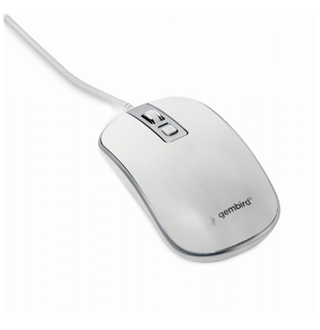 Gembird Optical USB mouse MUS-4B-06-WS White/Silver