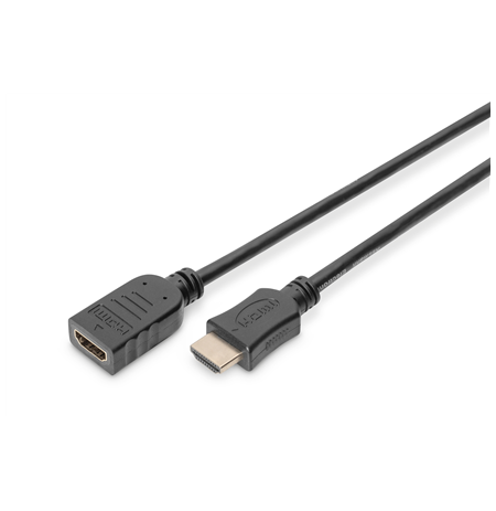 Digitus HDMI High Speed extension cable AK-330201-050-S Black, Type A M/F, 5 m