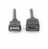 Digitus HDMI High Speed extension cable AK-330201-050-S Black, Type A M/F, 5 m