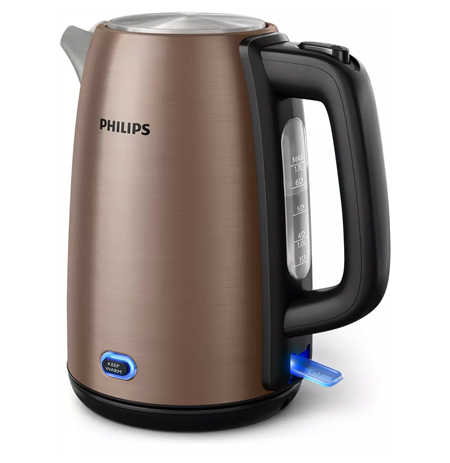 Philips Kettle HD9355/92 Viva Collection Electric,  1740-2060 W, 1.7 L, Stainless steel, 360° rotational base, Copper