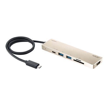 Aten UH3239 USB-C Multiport Mini Dock with Power Pass-Through