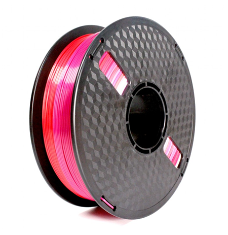 Flashforge Filament, PLA Silk Rainbow 3DP-PLA-SK-01-RP	 1.75 mm diameter, 1kg/spool, Red/Purple