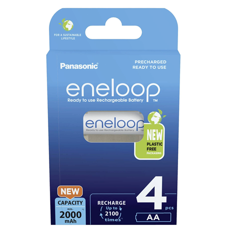 Panasonic Rechargeable Batteries ENELOOP BK-3MCDE/4BE AA, 2000 mAh, 4 pc(s)