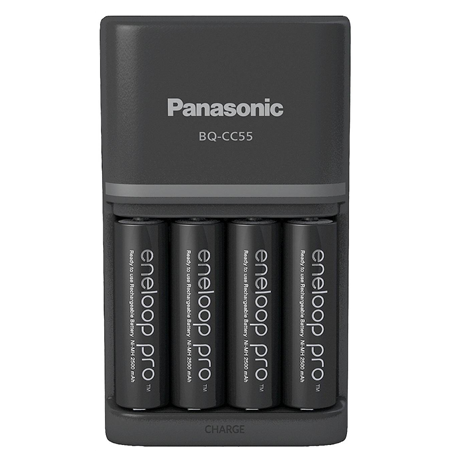 Panasonic Battery Charger ENELOOP Pro K-KJ55HCD40E AA/AAA, 2 hours